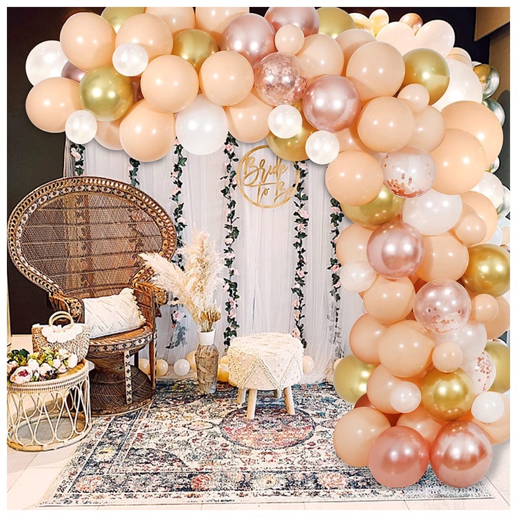 Rose Gold Balloon Arch Kit, Balloon Garland Kit, Rosegold and Pink