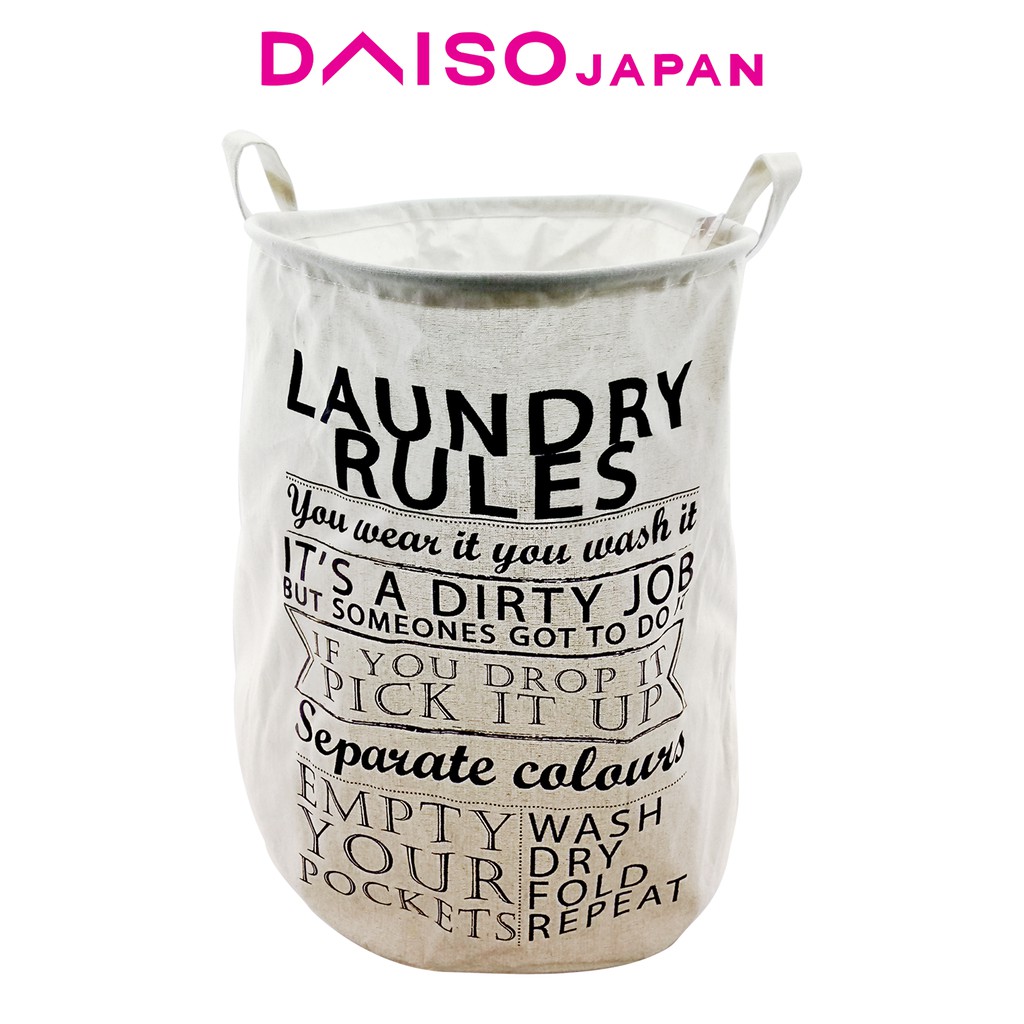 Daiso "Laundry Rules" Laundry Hamper Shopee Philippines