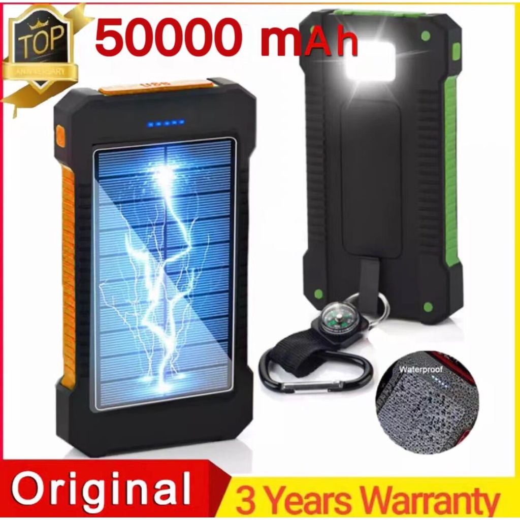 solar power bankHT 100 Original Brand Solar Power Bank 50000mAh Fast