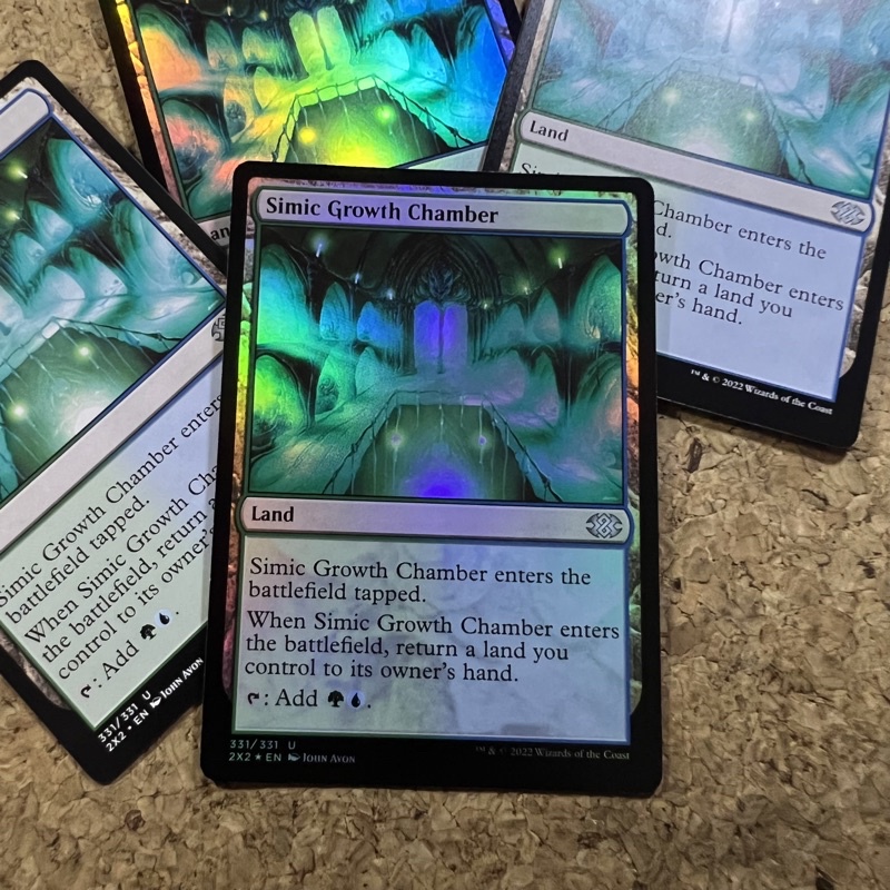 SIMIC GROWTH CHAMBER LAND DOUBLE MASTER 2022 MULTICOLOR MAGIC THE GATHERING Shopee