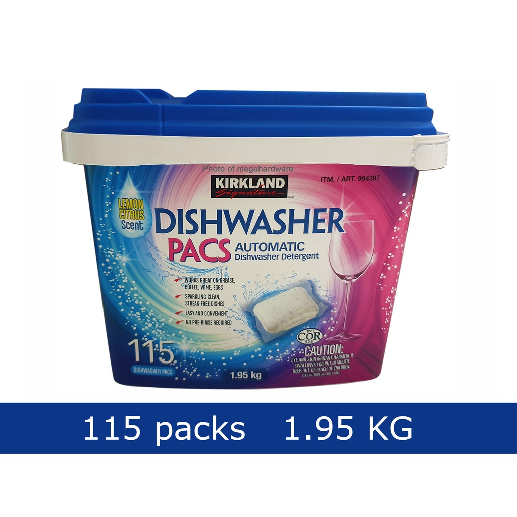 surf liquid detergent Kirkland Dishwasher Detergent Tablet Pacs 115pcs