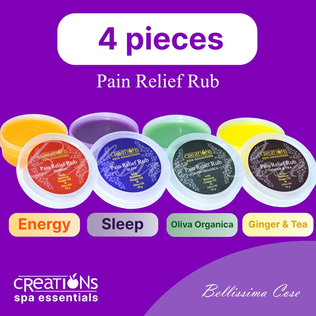 Creations Spa Essentials Pain Relief Rub 4 PCS. WBWD Shopee Philippines