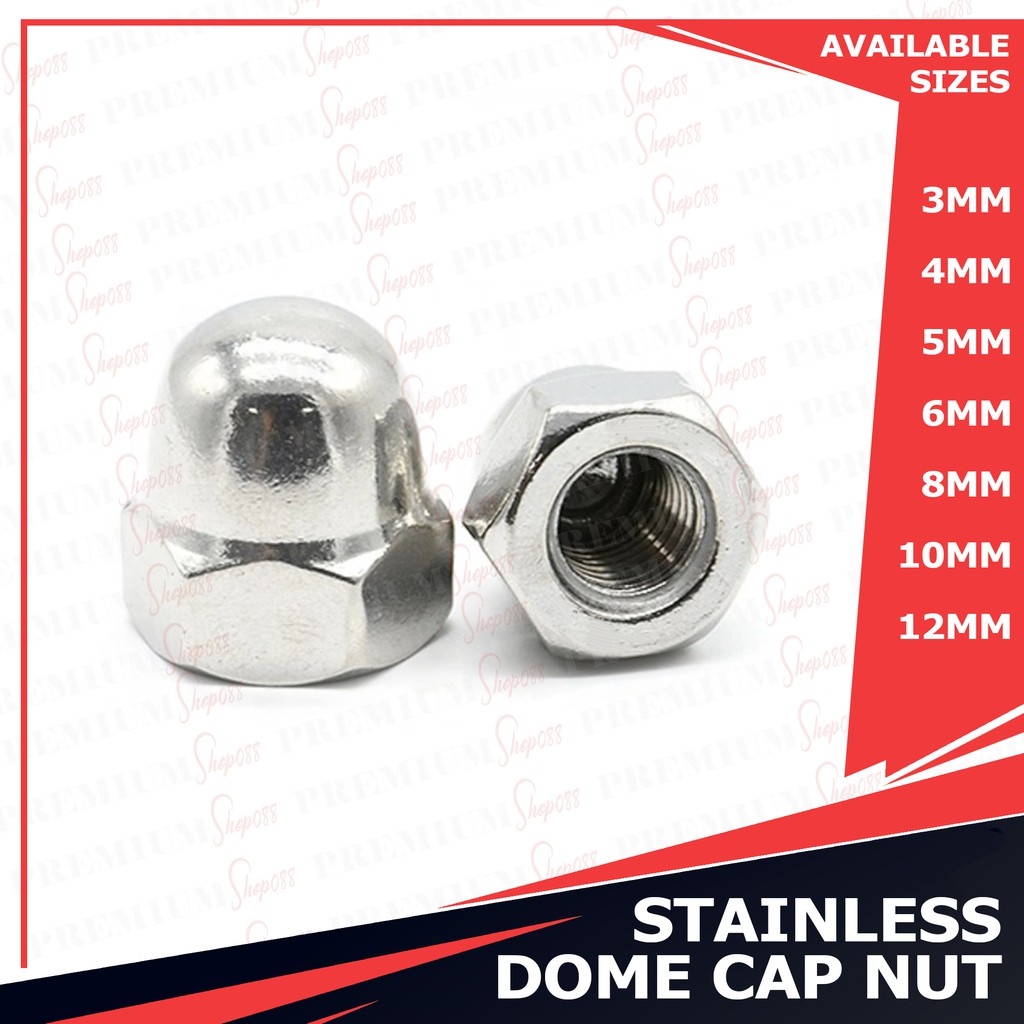 1/5pc M3 M4 M5 M6 M8 M10 M12 Stainless Cap Nut Acorn Dome Nuts SS Steel