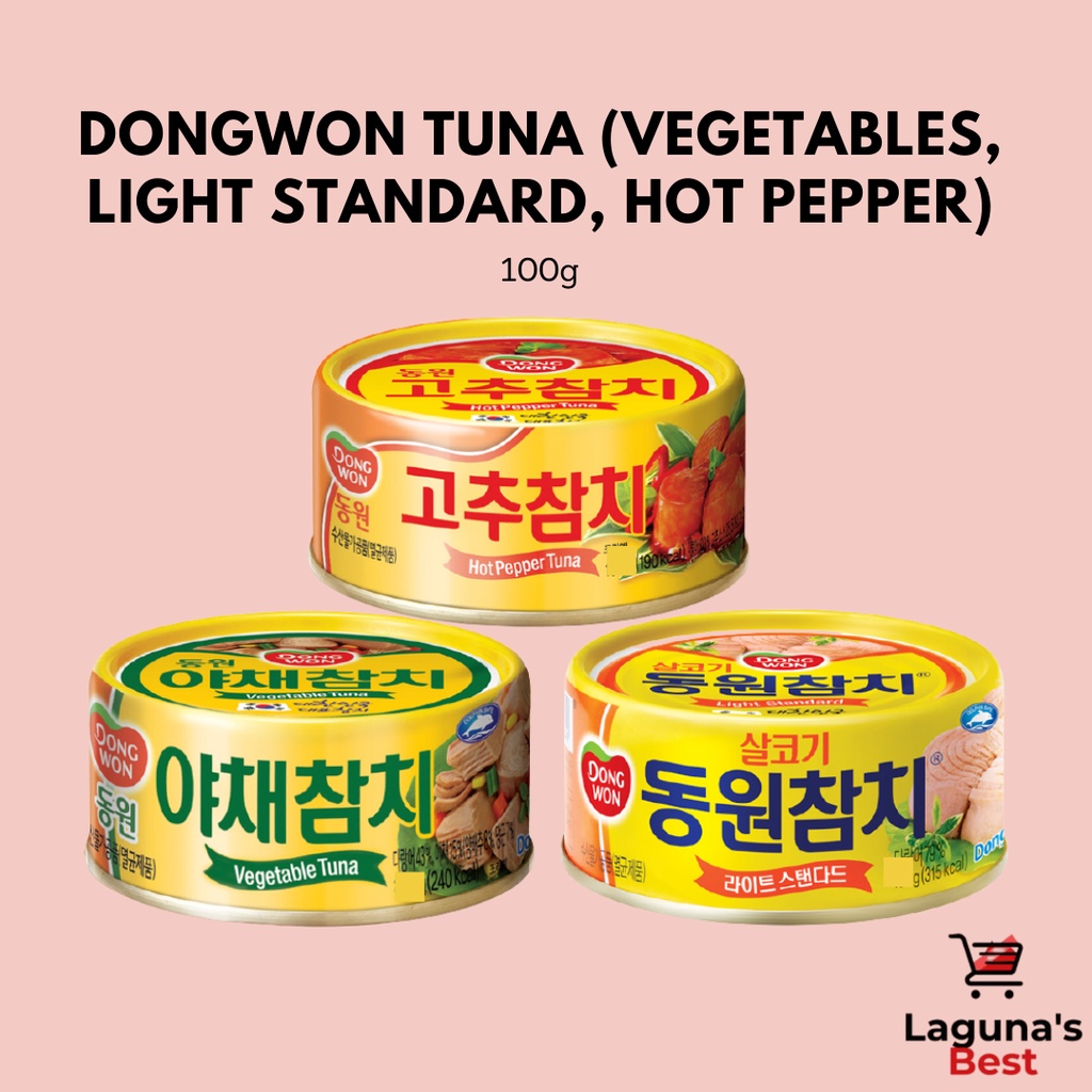 Dongwon Tuna 90, 100g, 250 g Vegetables, Light Standard, Hot Pepper