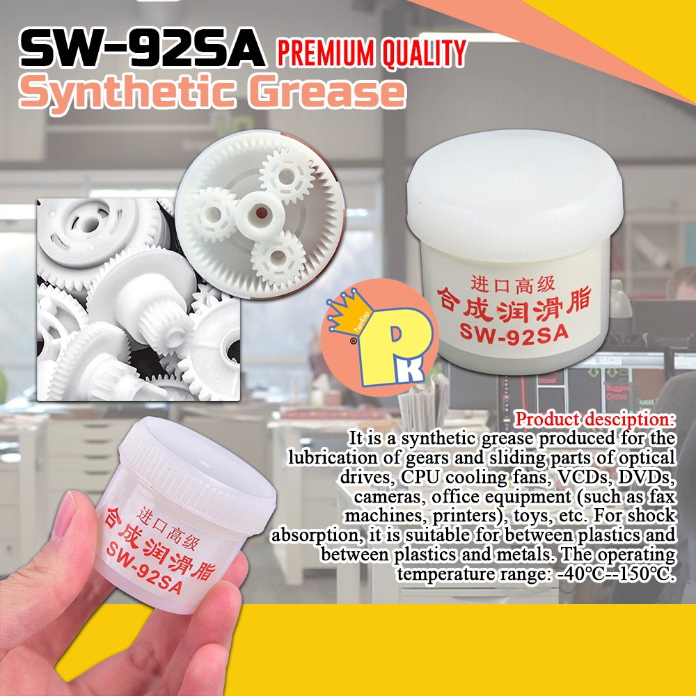 sw92sa GRASA Synthetic Lubricants Grease for Plastic Gear Merchanical