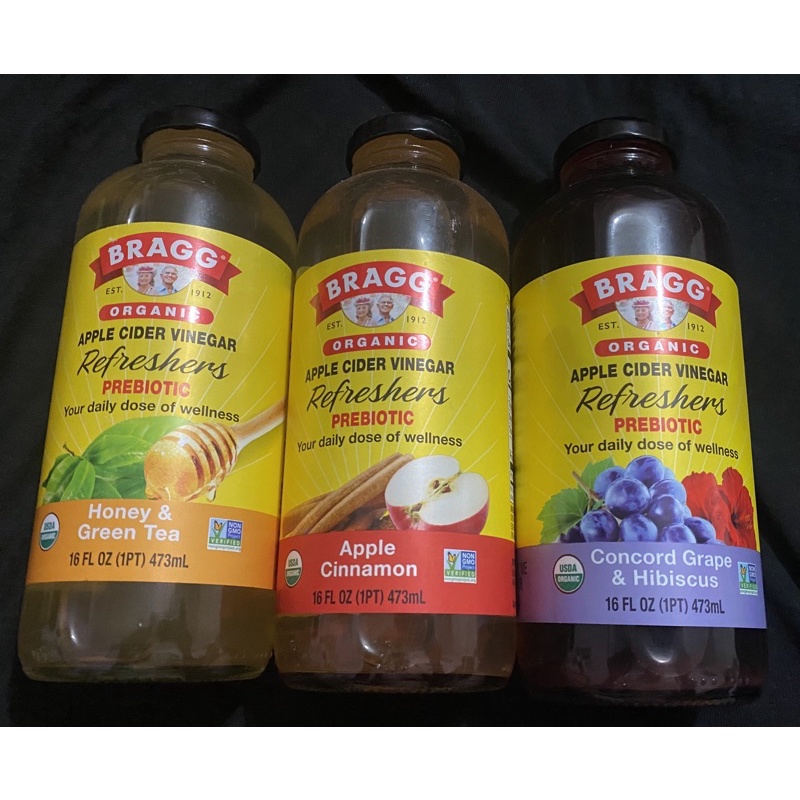 Bragg Organic Apple Cider Vinegar Refreshers Prebiotic Daily Dose of