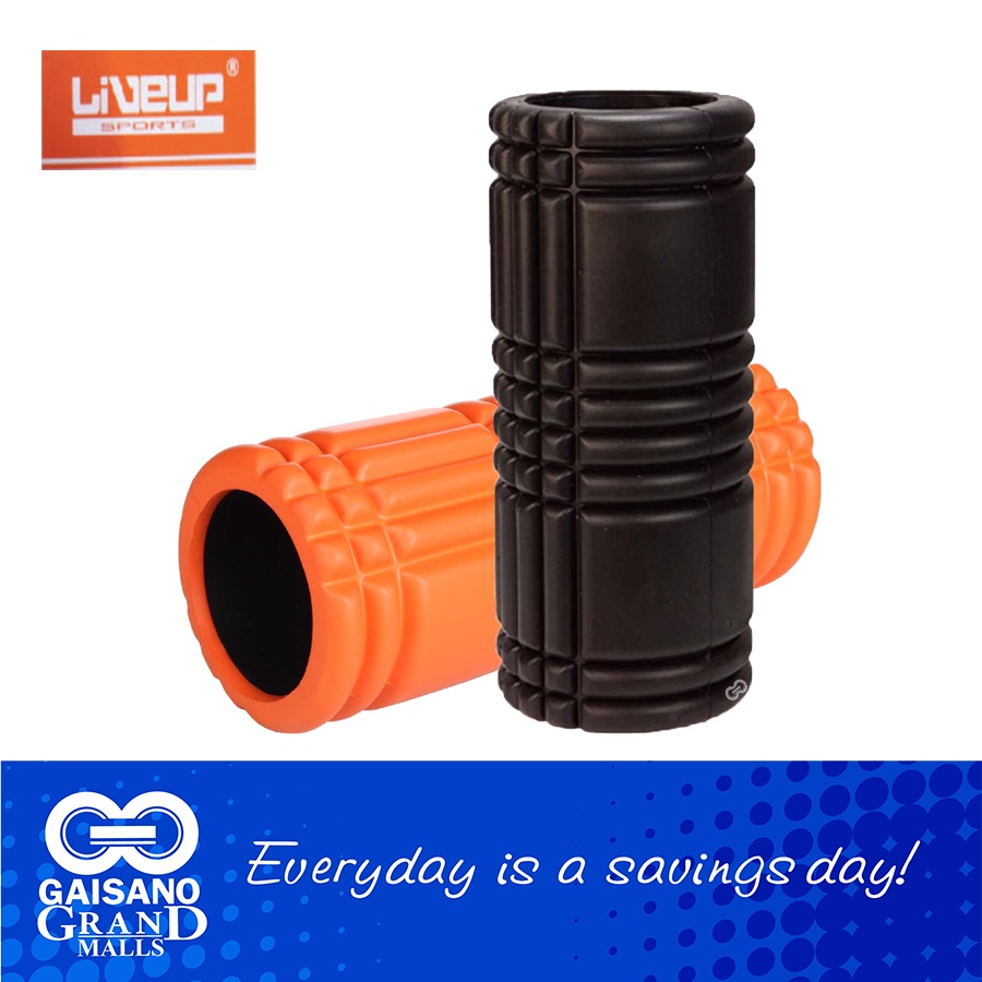 LIVEUP Foam Roller, Muscle Massager in Orange with Black 853 Gaisano