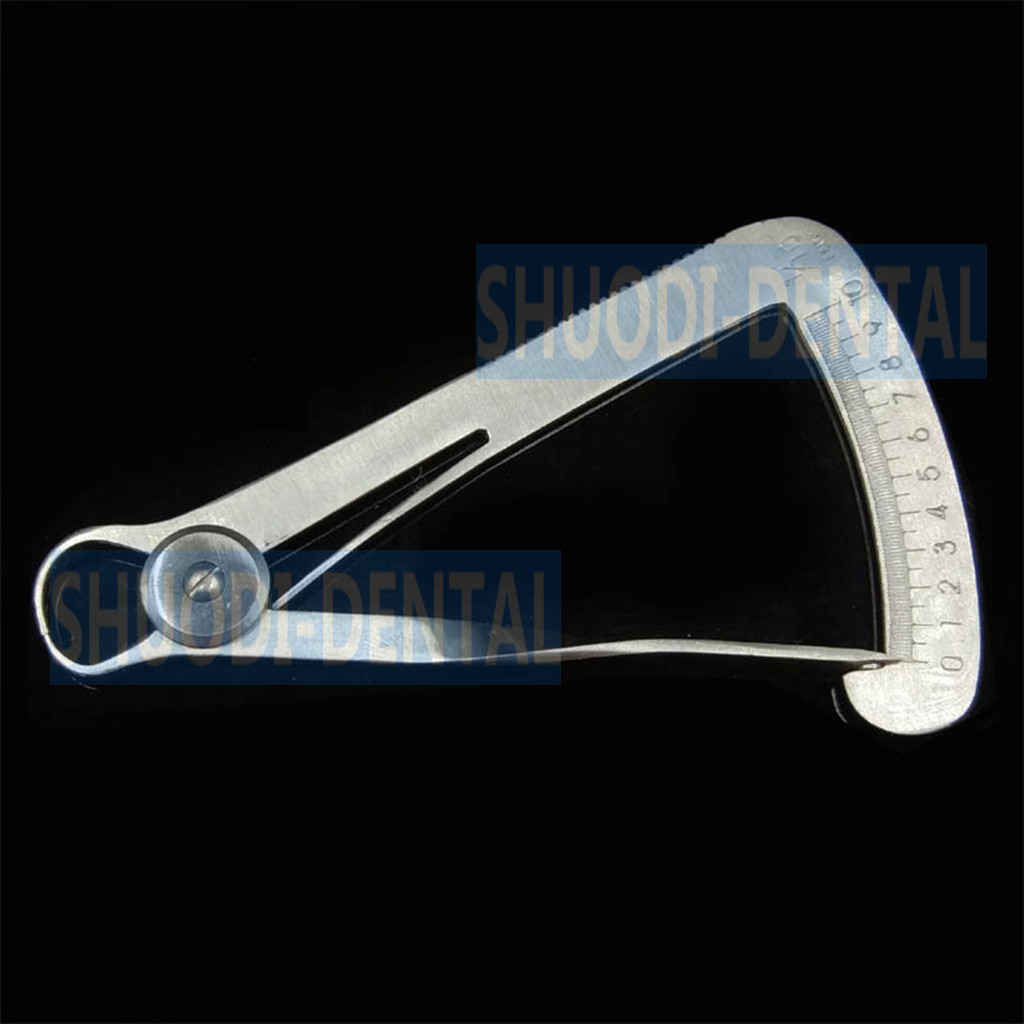 Dental Stainless Steel Crown Gauge Caliper Dental Lab Ruler Shopee