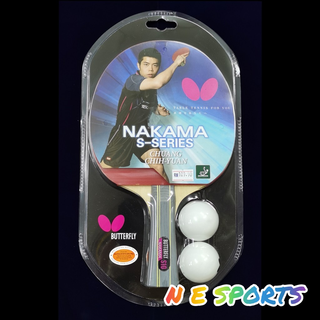 BUTTERFLY NAKAMA S10 FL SHAKEHAND TABLE TENNIS WOOD RACKET