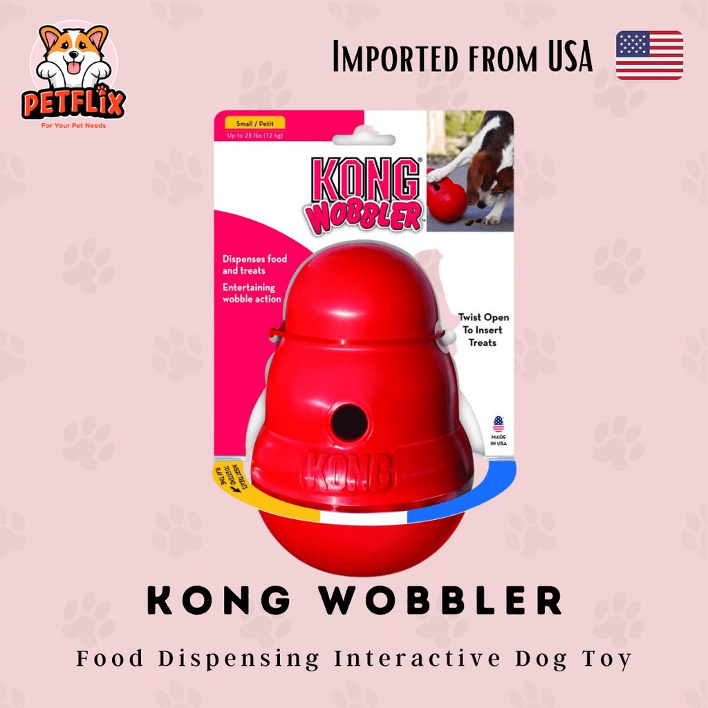 ☃ KONG Wobbler Food Dispensing Dog Toy Shopee Philippines