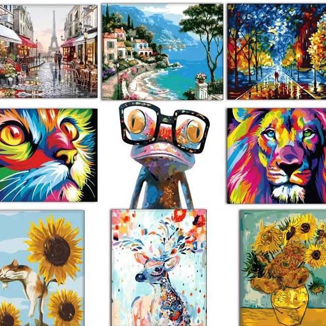 Diy CANVAS PAINTING BY NUMBER KIT DIGITAL OIL PAINTING DIY PAINTING BY