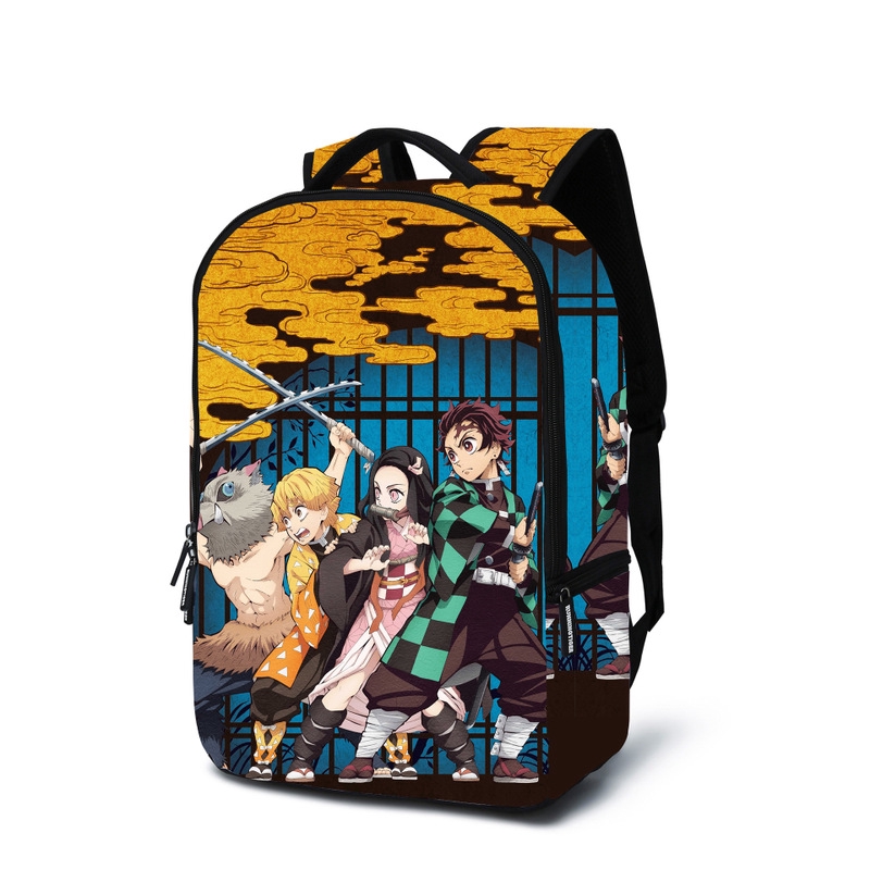 MiaHome Spot Goods Kimetsu No Yaiba Schoolbags for Boys and Girls Anime
