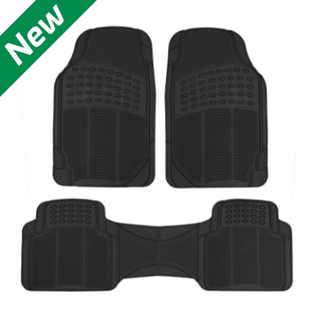 CARMAT003 New 3Pcs. Customized Rubber Car Mat Universal Floor Guard