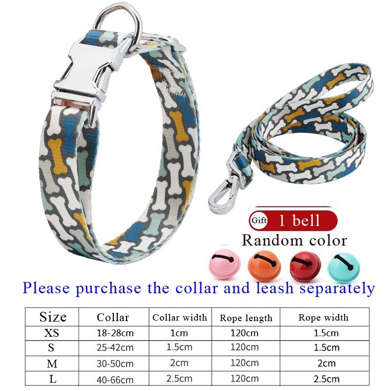 Customized Dog Collars Large Dog Collars Nylon Pet Leashes Pet