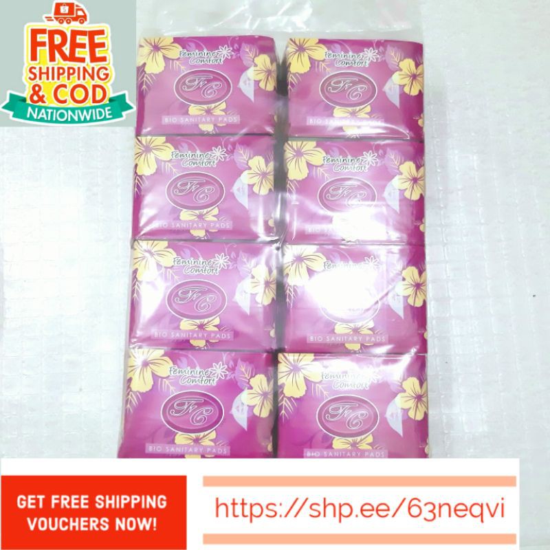 FC Bio Sanitary Pad Night Use (Bundle) Shopee Philippines