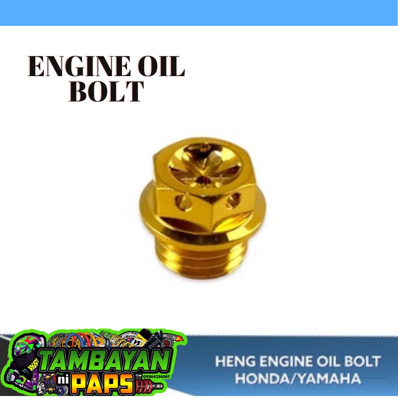 HENG GOLD ENGINE OIL BOLT AND GEAR OIL BOLT SET THAILAND (H0NDA