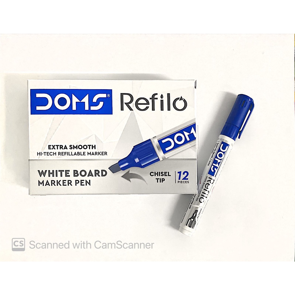 DOMS REFILO WHITE BOARD MARKER CHISEL TIP 1Pc Shopee Philippines