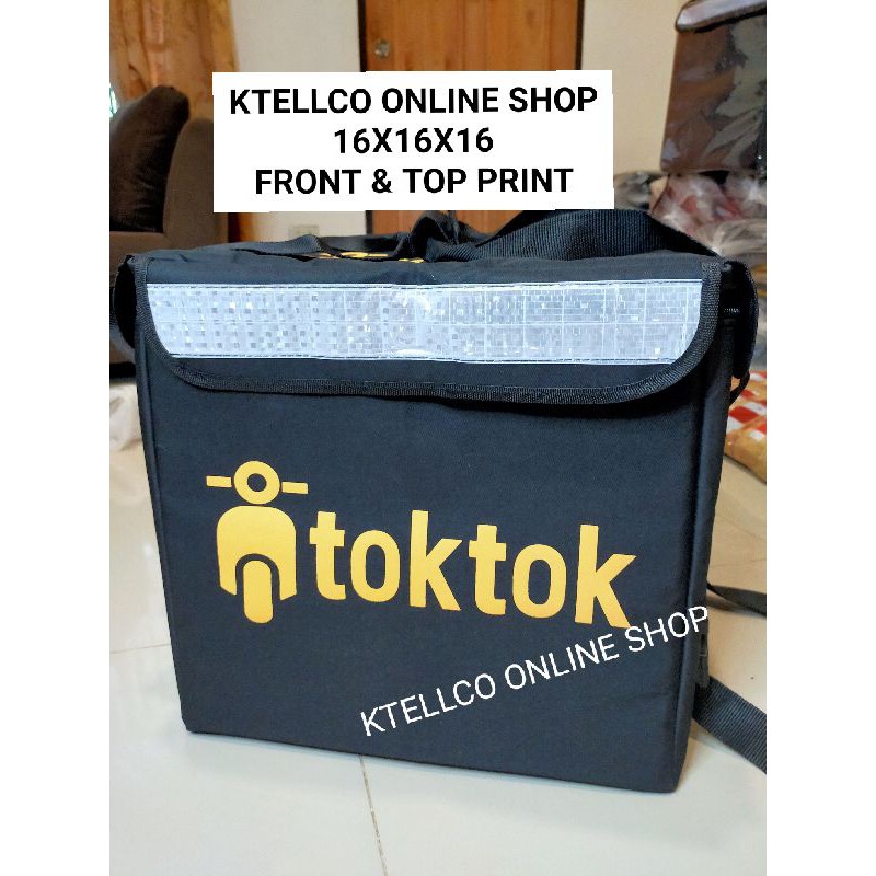Insulated Thermal Bag/TOKTOK BAG Food Delivery Bag 16X16X16 Shopee