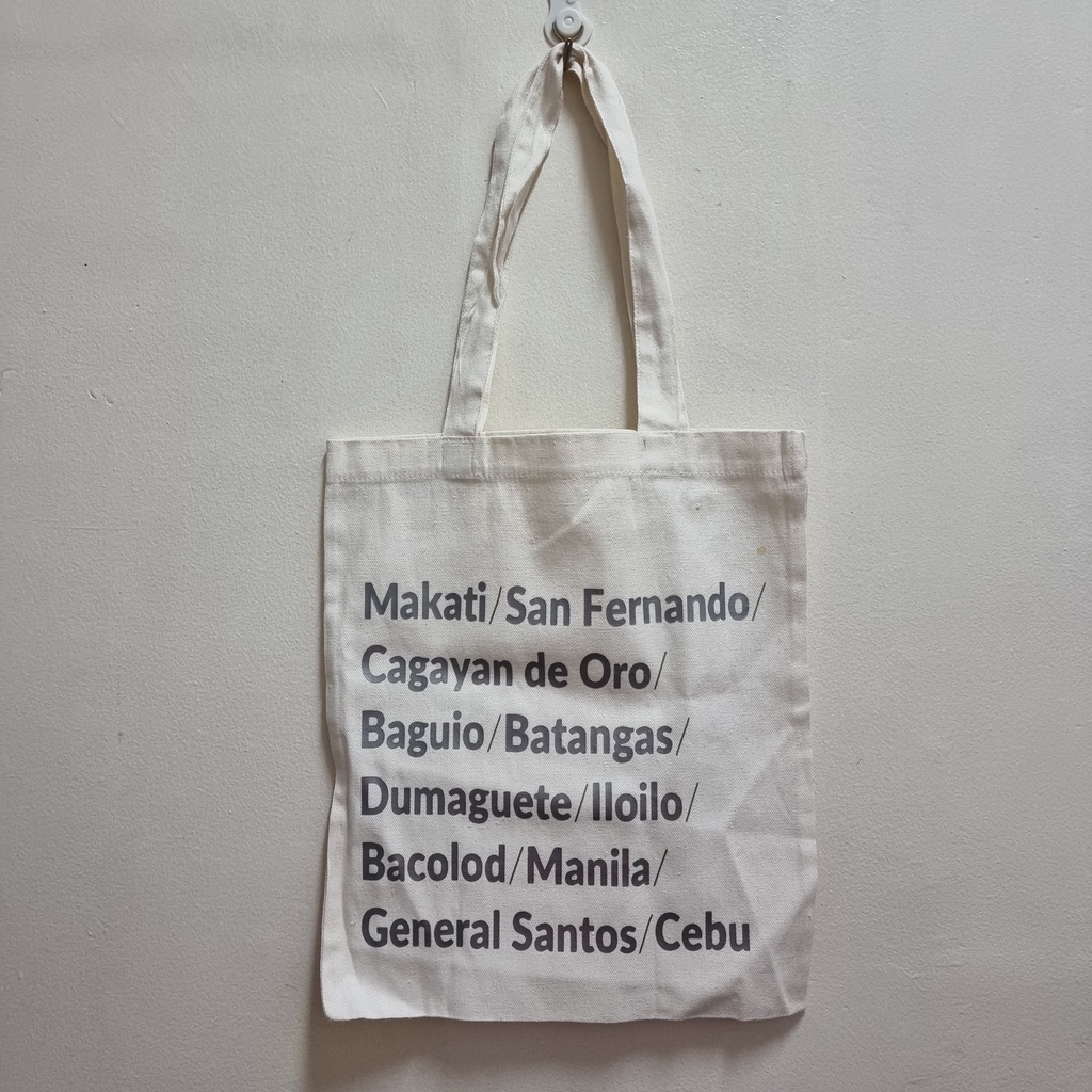 American ApparelInspired Philippine Cities Tote Bag (No Zipper