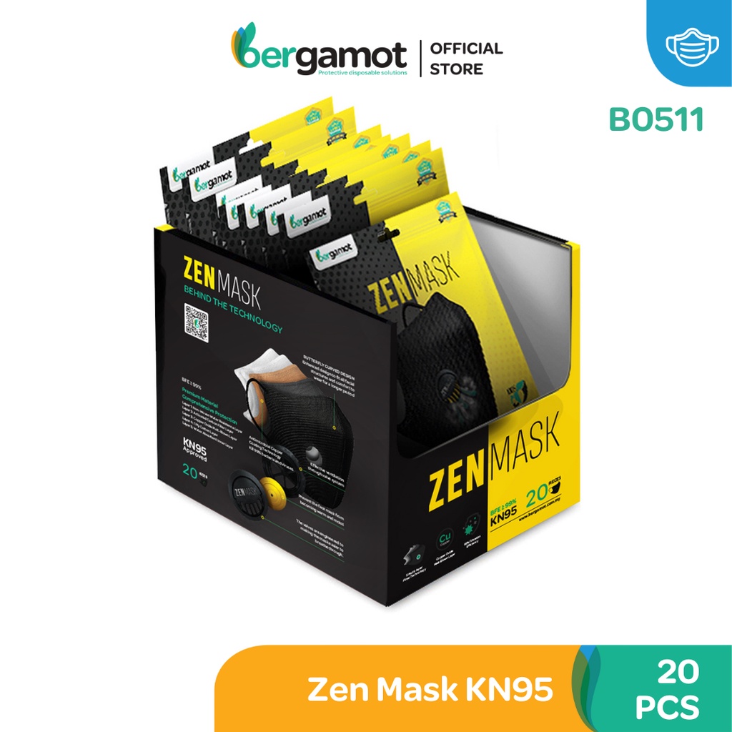 [[CLEARANCE]] B0511 Zen Mask 20's Anti Haze Respiratory Face Mask with