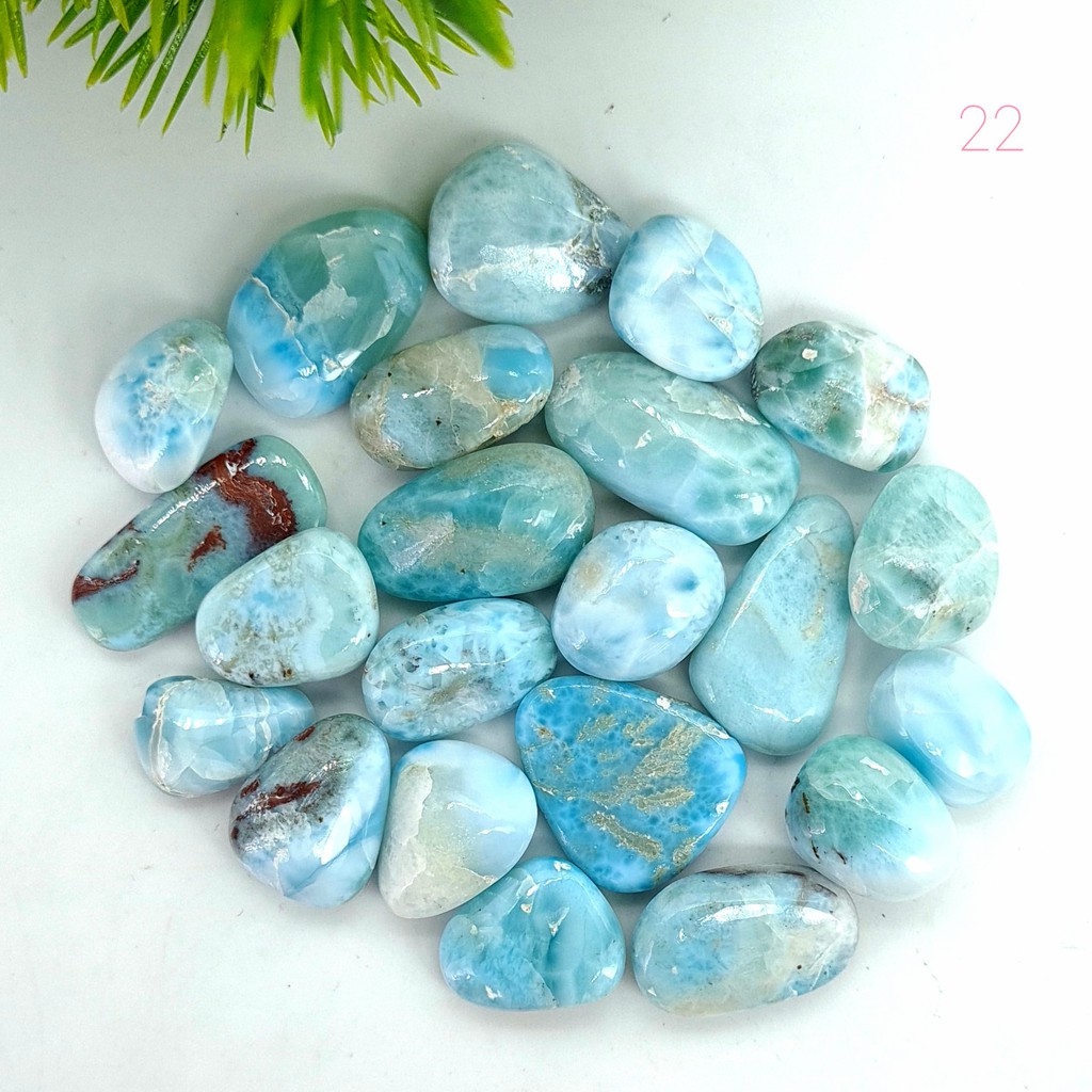 Highquality Larimar Tumbled Stone Rare Larimar Crystals Larimar