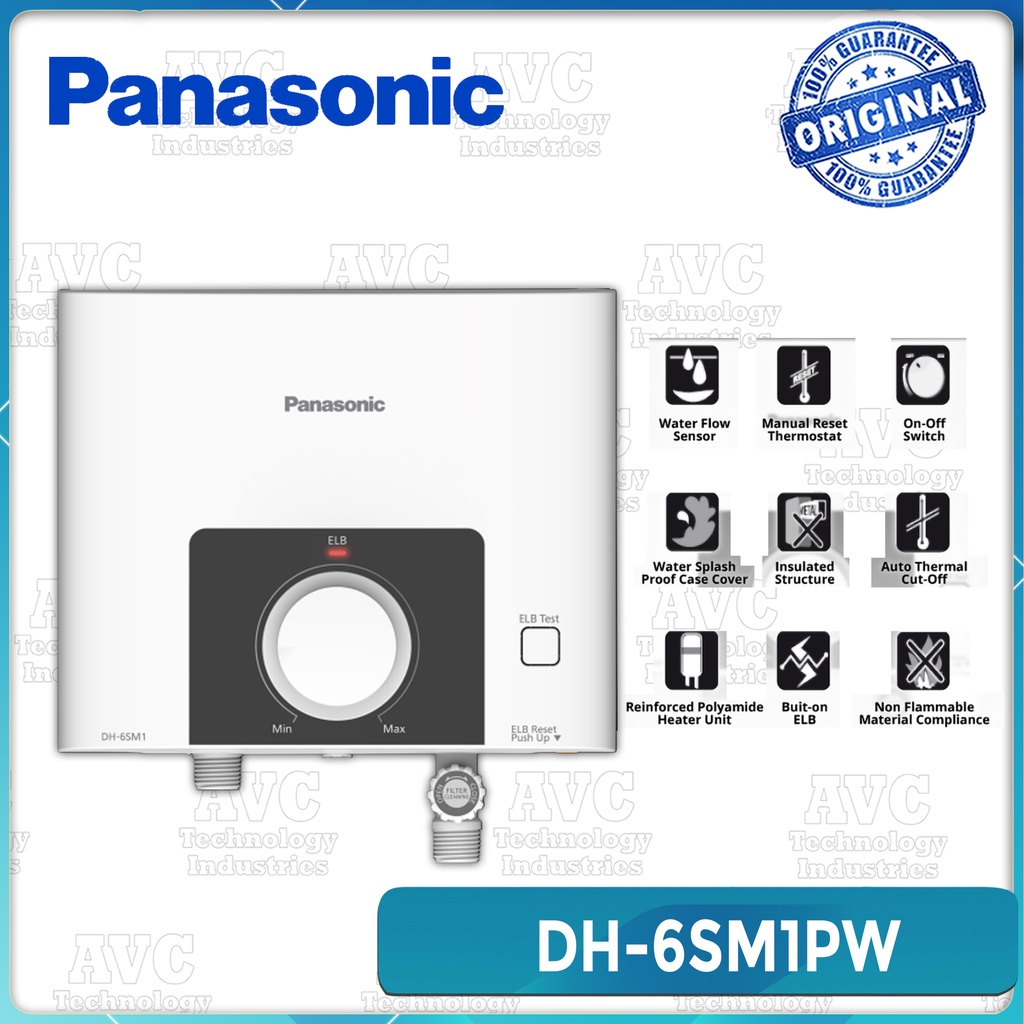 PANASONIC Electric Home Shower Water Heater DH6SM1 Shopee Philippines