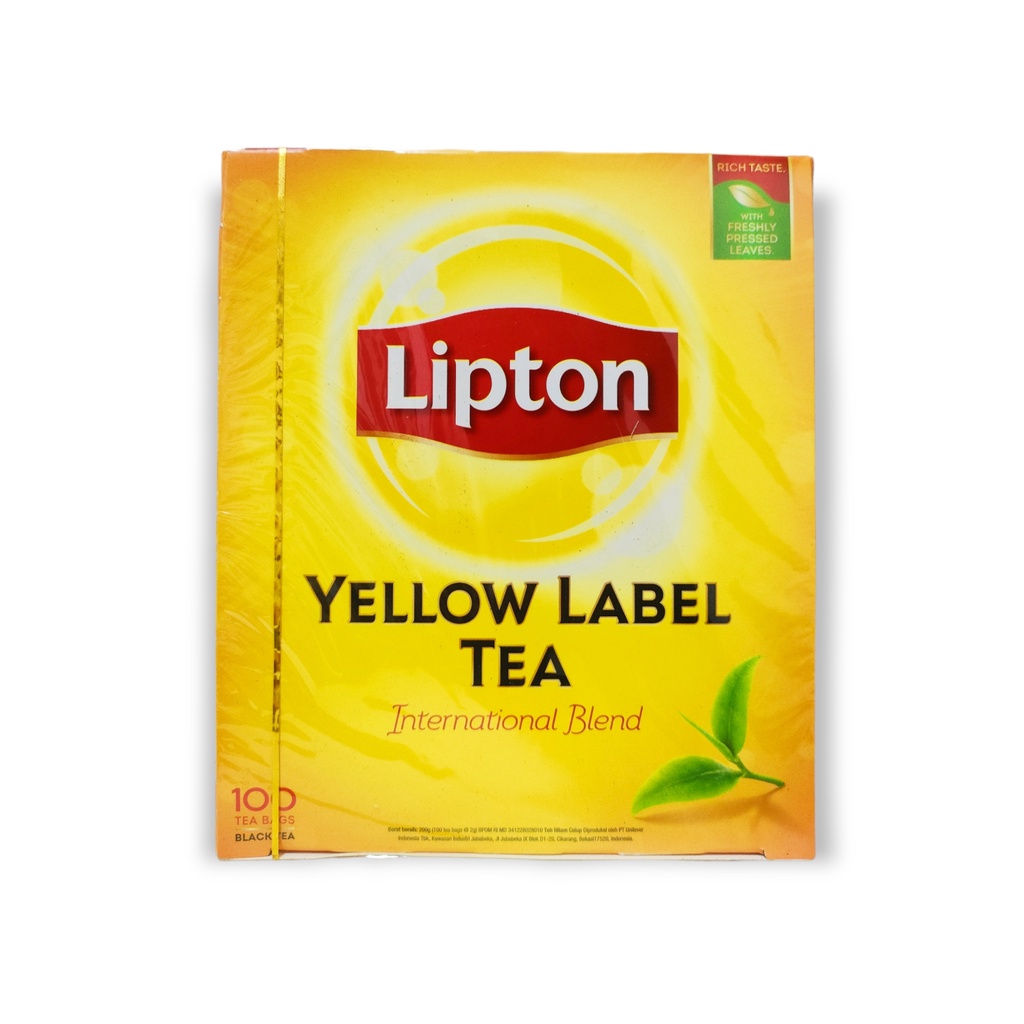 (Indonesia) Lipton Yellow Label Tea. Black Tea. 100 Tea Bags. Shopee