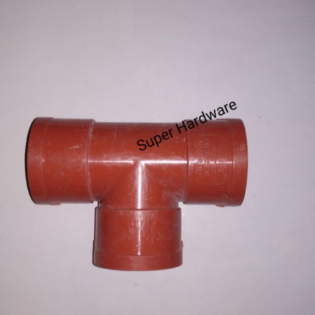 Random Brand PVC Fittings Tee Wye Orange 3 inches (1pcs) Shopee