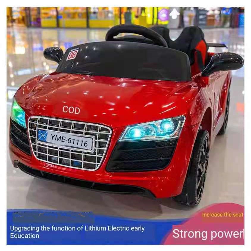 Children's electric car for kids fourwheeled baby car can sit and Ride