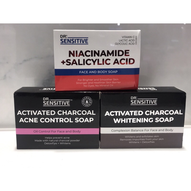 Dr. Sensitive Niacinamide + Salicylic Acid Face and Body Bar Soap 120g