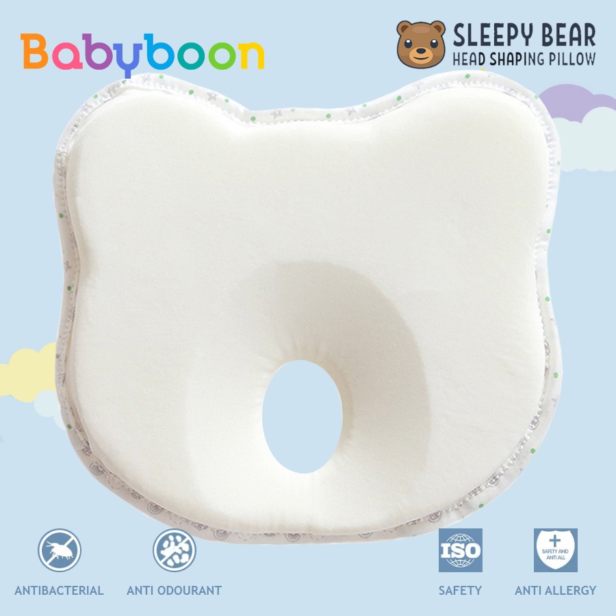Infant baby pillow prevent flat head positioner neck support cotton