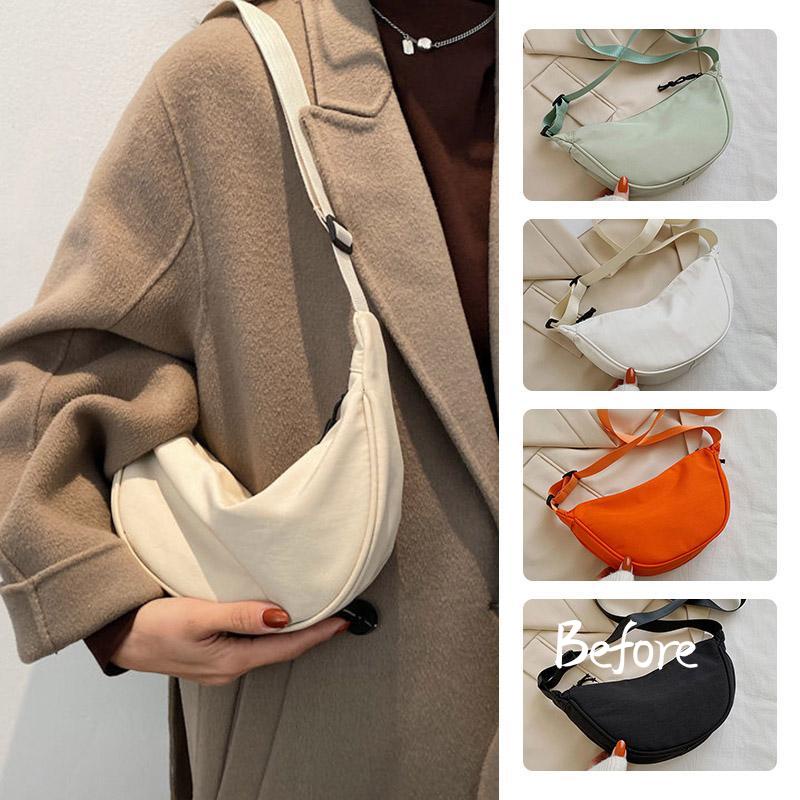 Nylon Messenger Bag Women's Trendy Lightweight Armpit Bag Simple