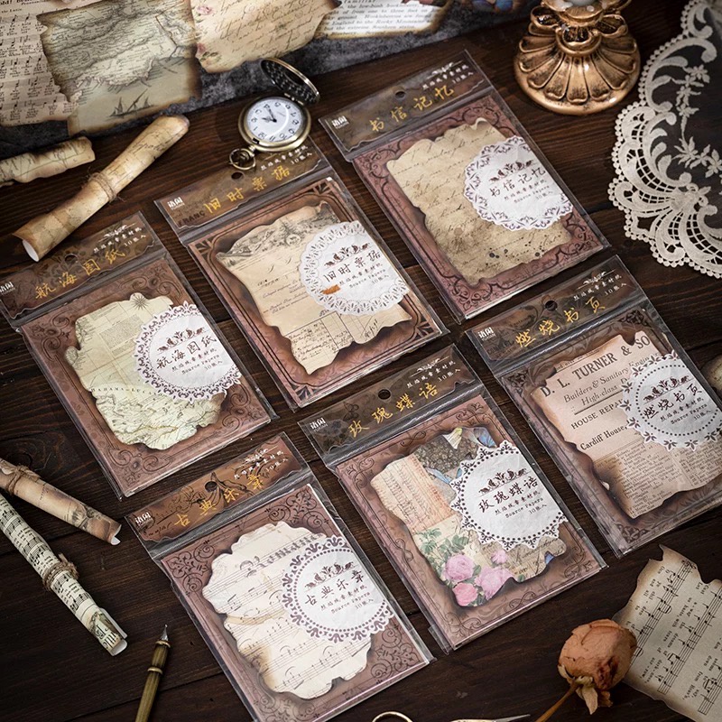 Vintage Newspaper Style Scrapbook Decoration Material Paper Shopee