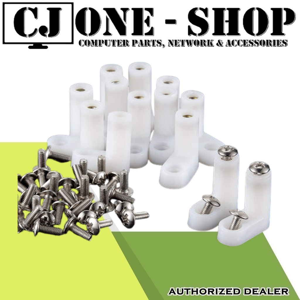 LType Insulated Plastic Spacer Set with Screws for PCB, Motherboard