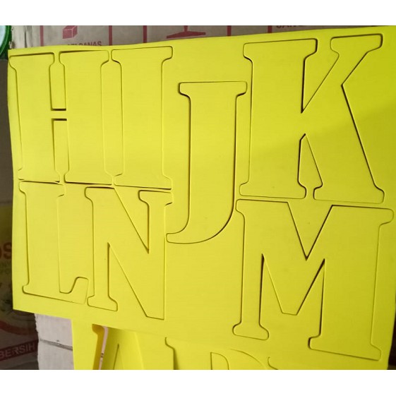 Embossed Letters Alphabet az 5cm High eva Material Shopee Philippines