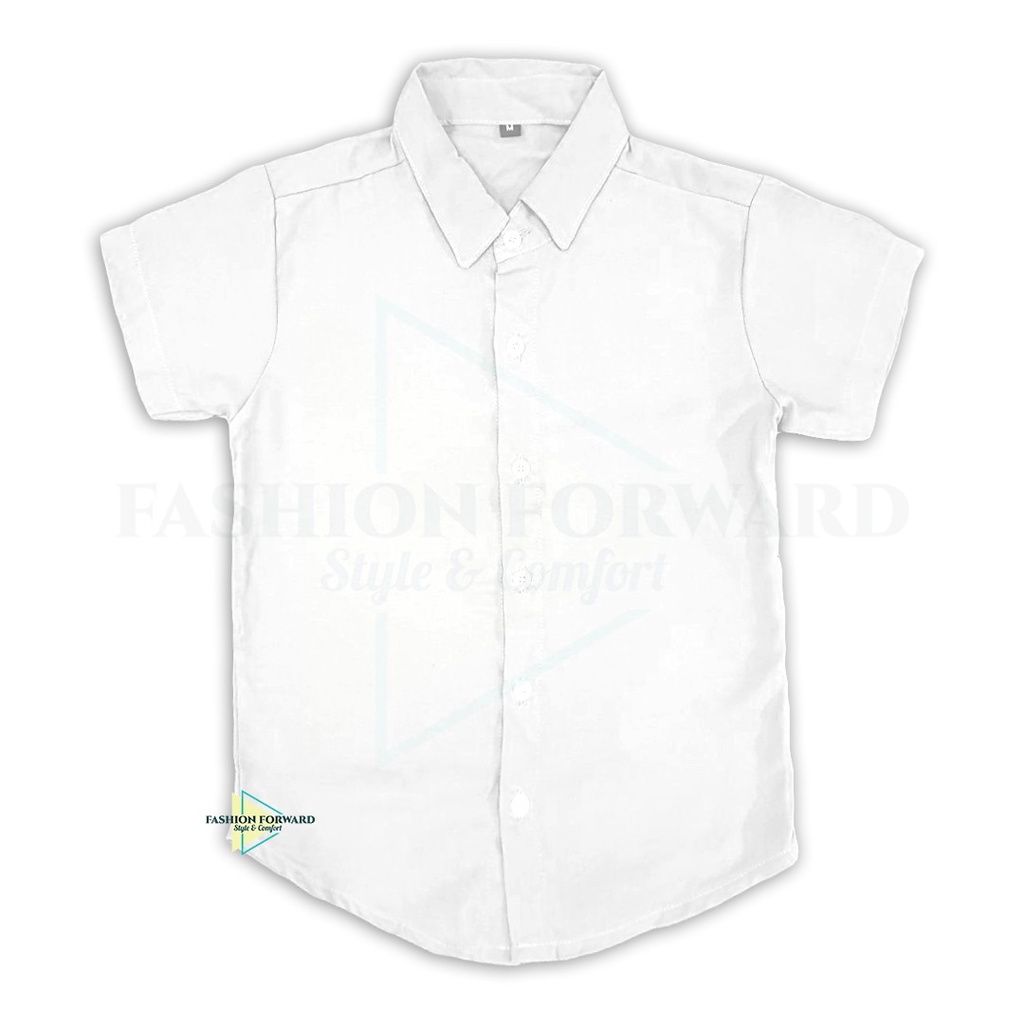 Kids Polo Button Down Challis Boys Tops Plain Polo Shopee Philippines