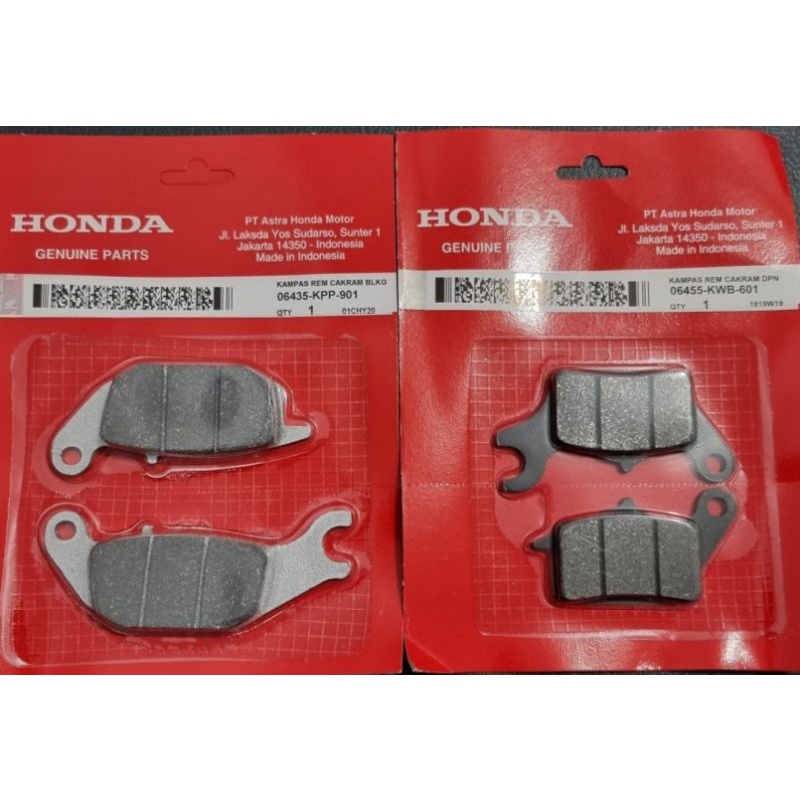 XRM 125 Fi BRAKE PAD SET FRONT AND REAR SET GENUINE Shopee Philippines