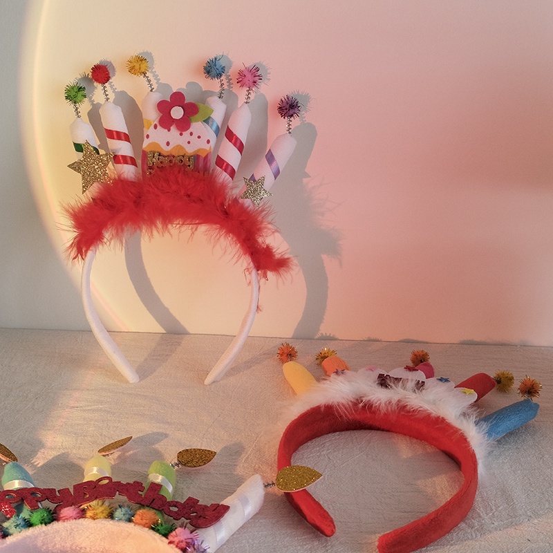 (Spot) ins happy birthday headband letter atmosphere group decoration