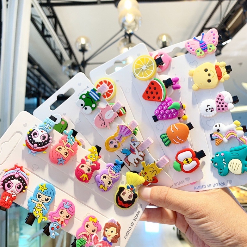 10 Sets of Children's Hair Clips Hairpins Baby Cute Hair Accessories