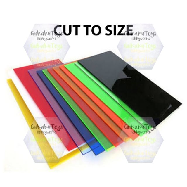 Acrylic Sheet pre cut size Colored perspex plastic plexiglas Shopee Philippines