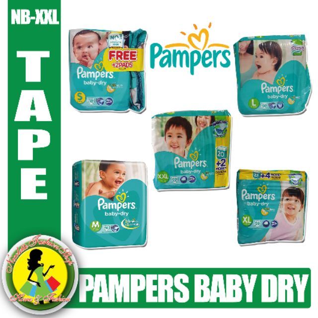 PAMPERS BABYDRY TAPE Shopee Philippines