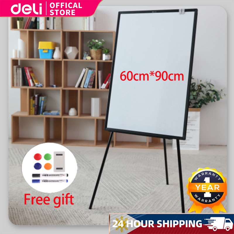 Deli White Board Learning Writing Board Flip Chart Easel Whiteboard