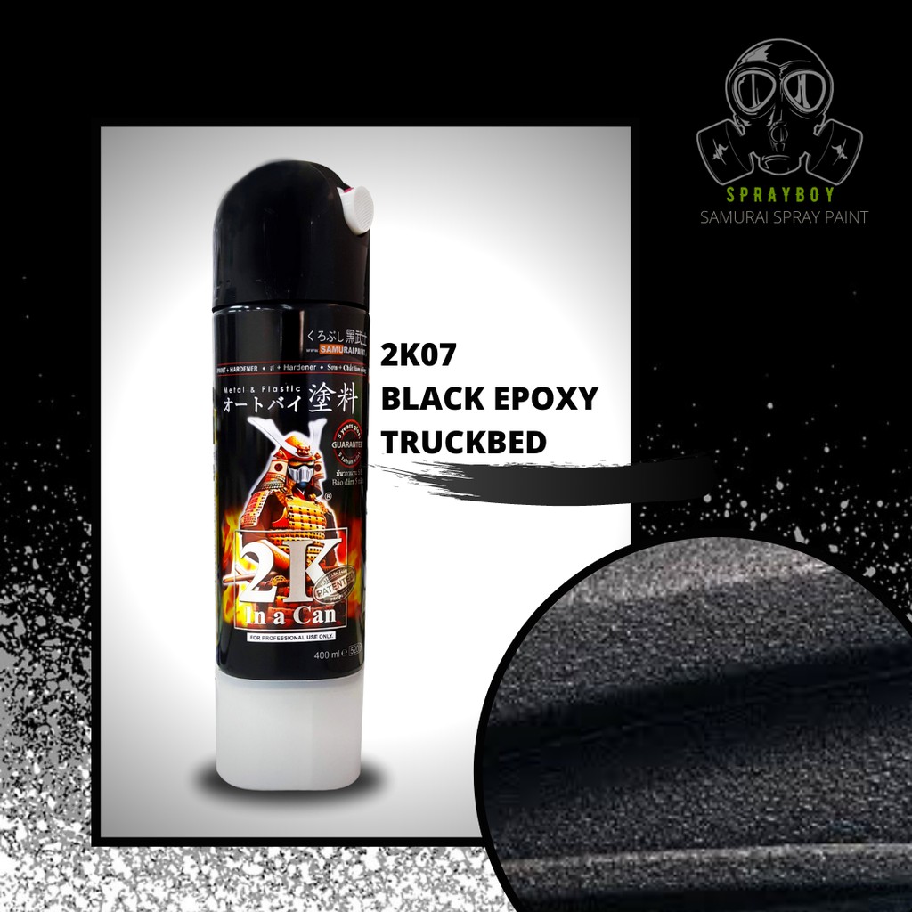 2K07 BLACK EPOXY TRUCK BED SAMURAI SPRAY PAINT 400ML Shopee Philippines