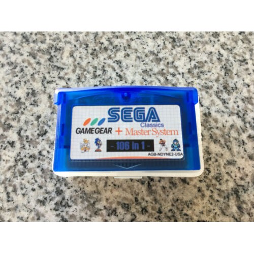 Sega Classics GBA 106 games in 1 multicart Gameboy, Master System, Game Gear Shopee