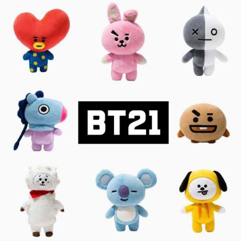 KPOP BTS BT21 PLUSHIES DOLL BANGTAN BOYS WITH FREEBIES Shopee Philippines