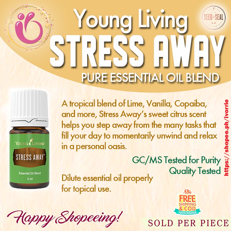 Young Living STRESS AWAY 100 Pure Essential Oil Blend Shopee Philippines