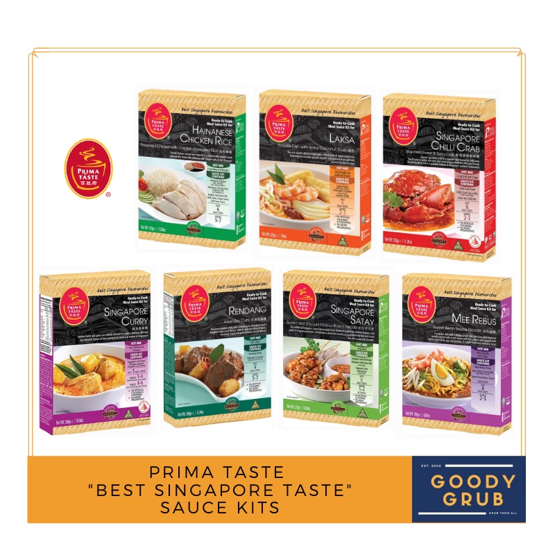 Prima Taste "Best Singapore Taste" Sauce Kit Laksa Hainanese Chilli