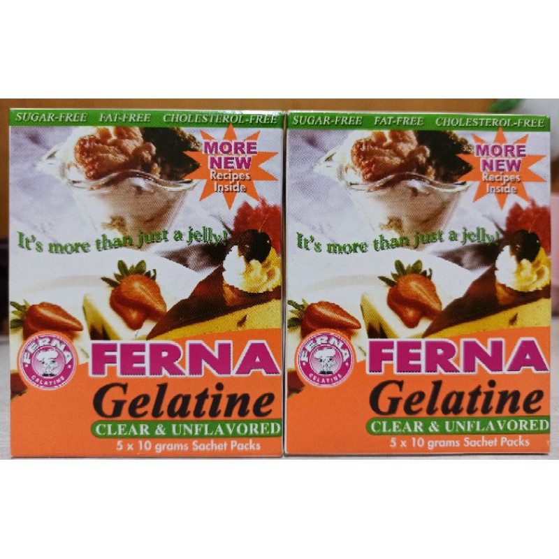Ferna Gelatine (Clear, Unflavored & Unsweetened) Shopee Philippines