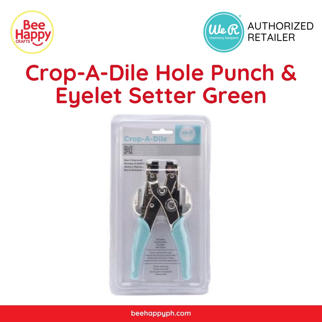 CropADile Hole Punch & Eyelet Setter We R Memory Keepers Shopee