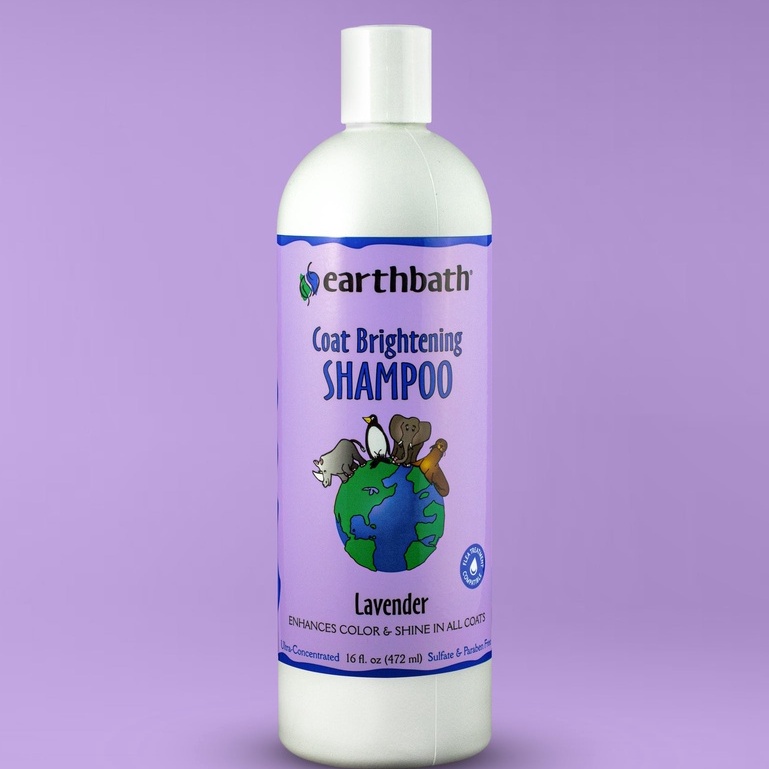 Earthbath Coat Brightening Shampoo Lavender Enhances Color & Shine in